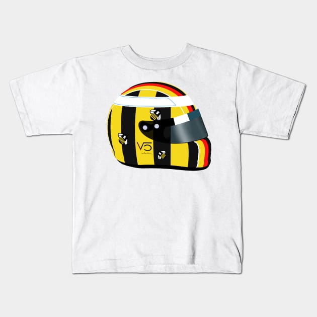 Sebastian Vettel - Save The Bees Helmet Kids T-Shirt by emstanden25